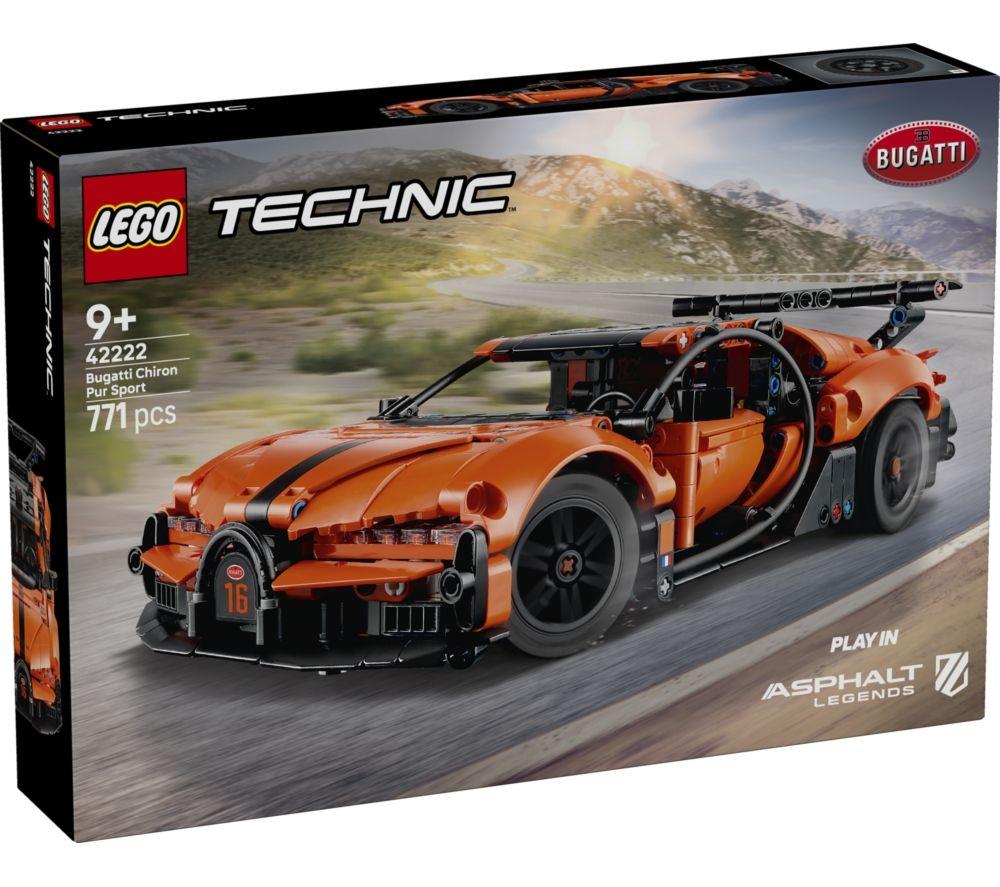LEGO Technic 42222 Bugatti Chiron Pur Sport Hypercar Set image number 8 of 8