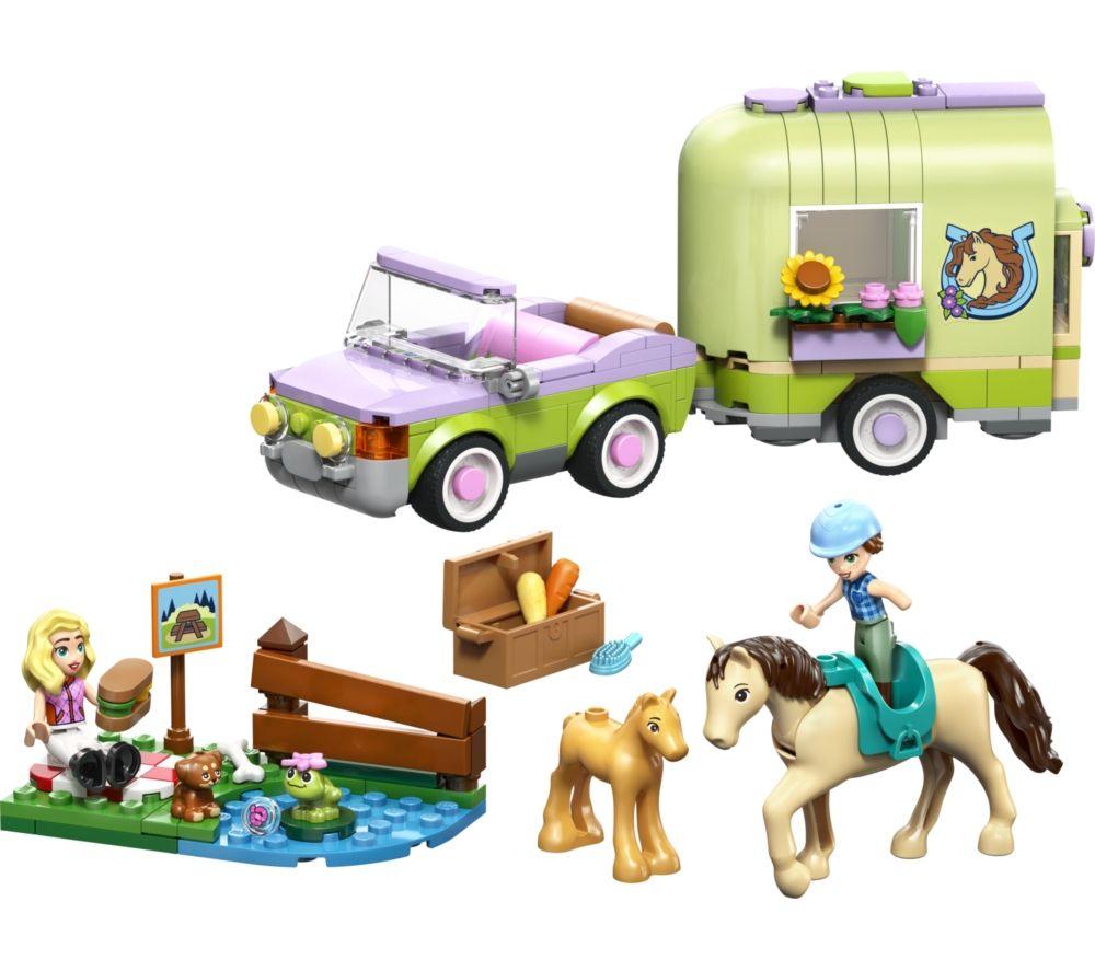 LEGO Friends 42695 Horse & Baby Foal Trailer Set image number 2 of 5