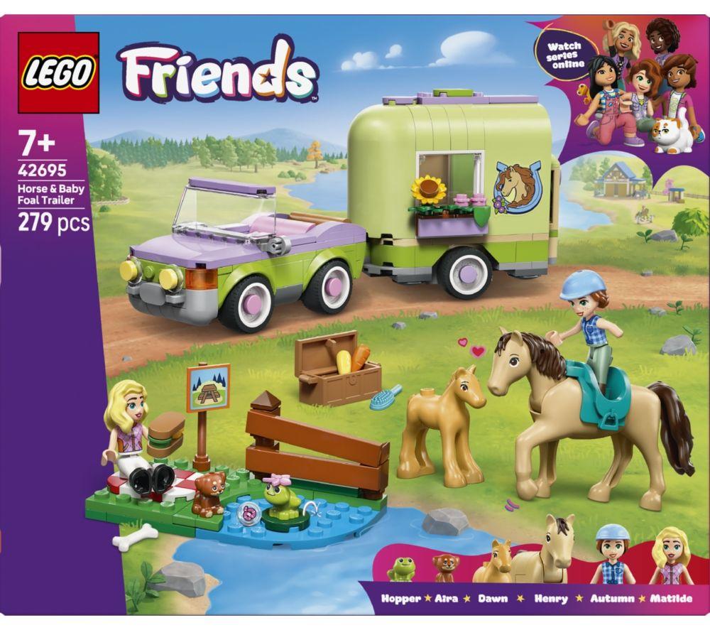 LEGO Friends 42695 Horse & Baby Foal Trailer Set image number 3 of 5