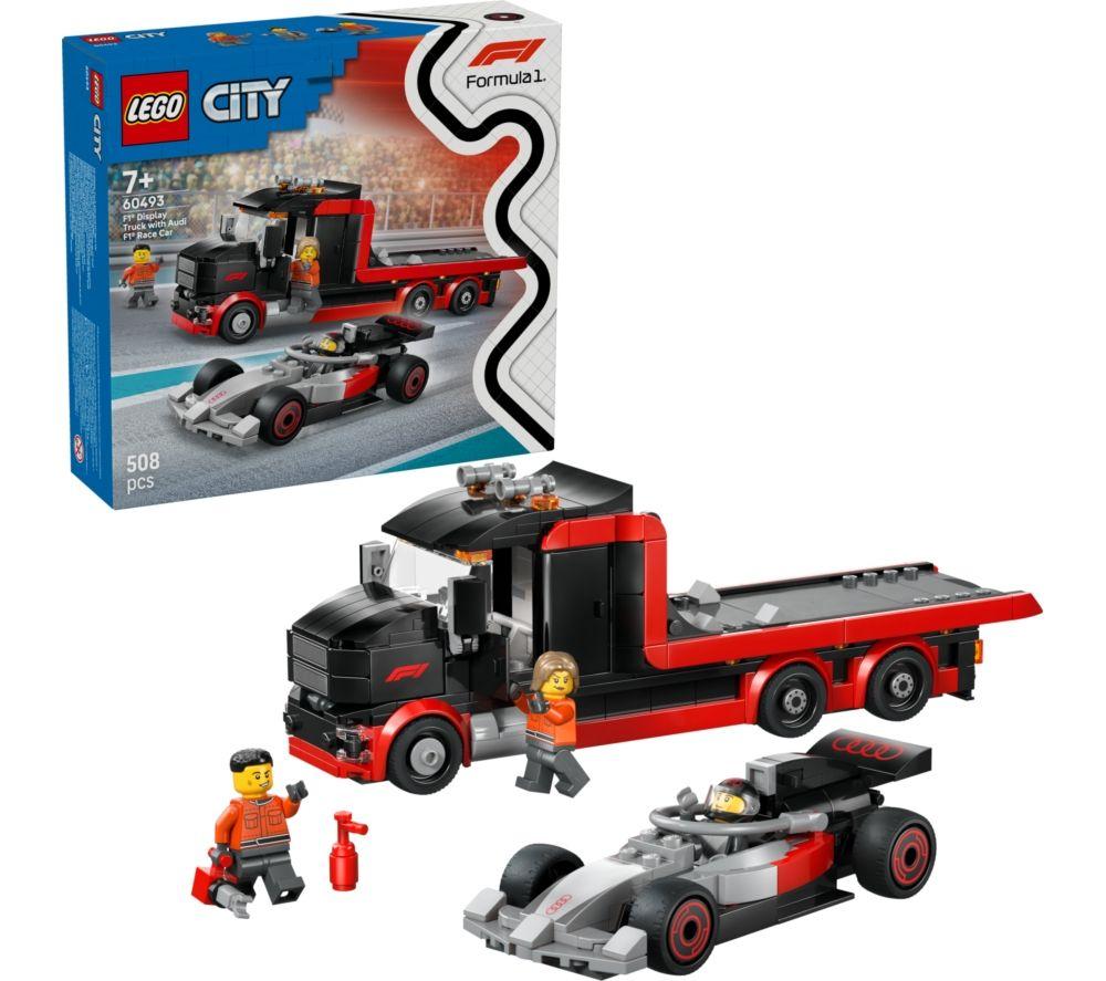 LEGO City 60493 F1 Display Truck with Audi F1 Race Car Set image number 5 of 5
