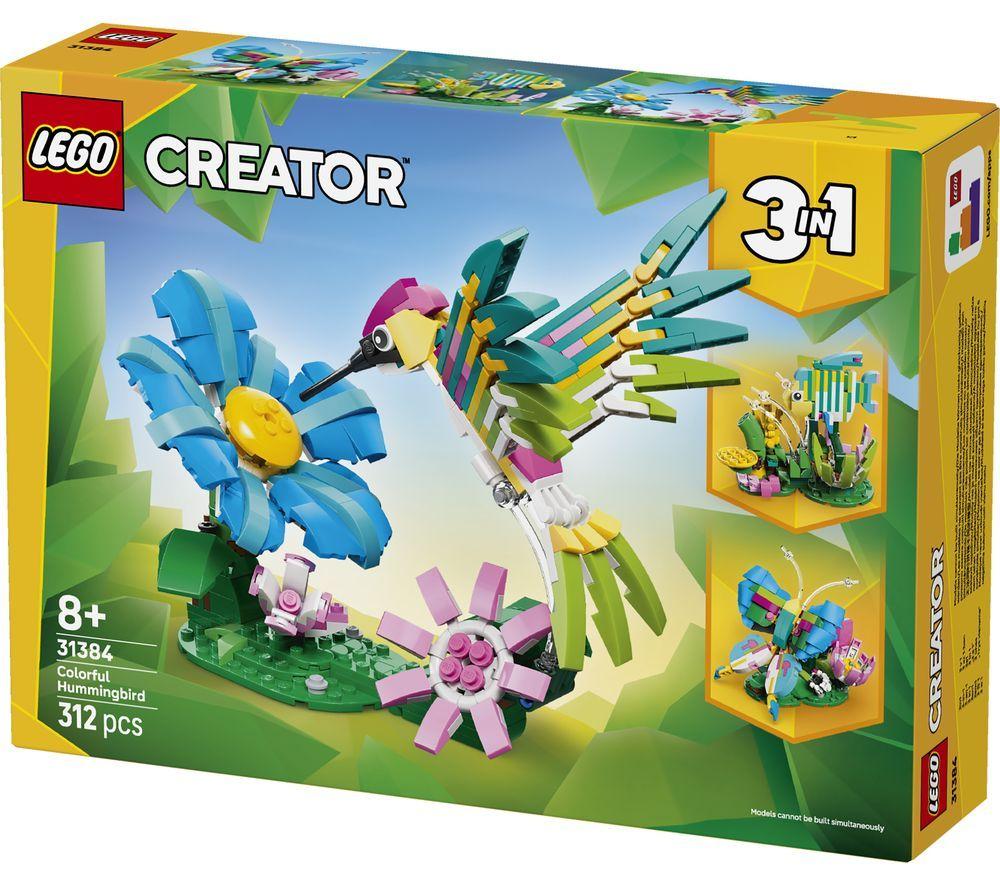 LEGO Creator 31384 3-in-1 Wild Animals: Colourful Hummingbird Set image number 4 of 5