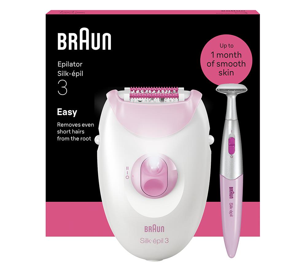 Braun Silk-Épil Series 3 3-202 Epilator - Pink, Pink