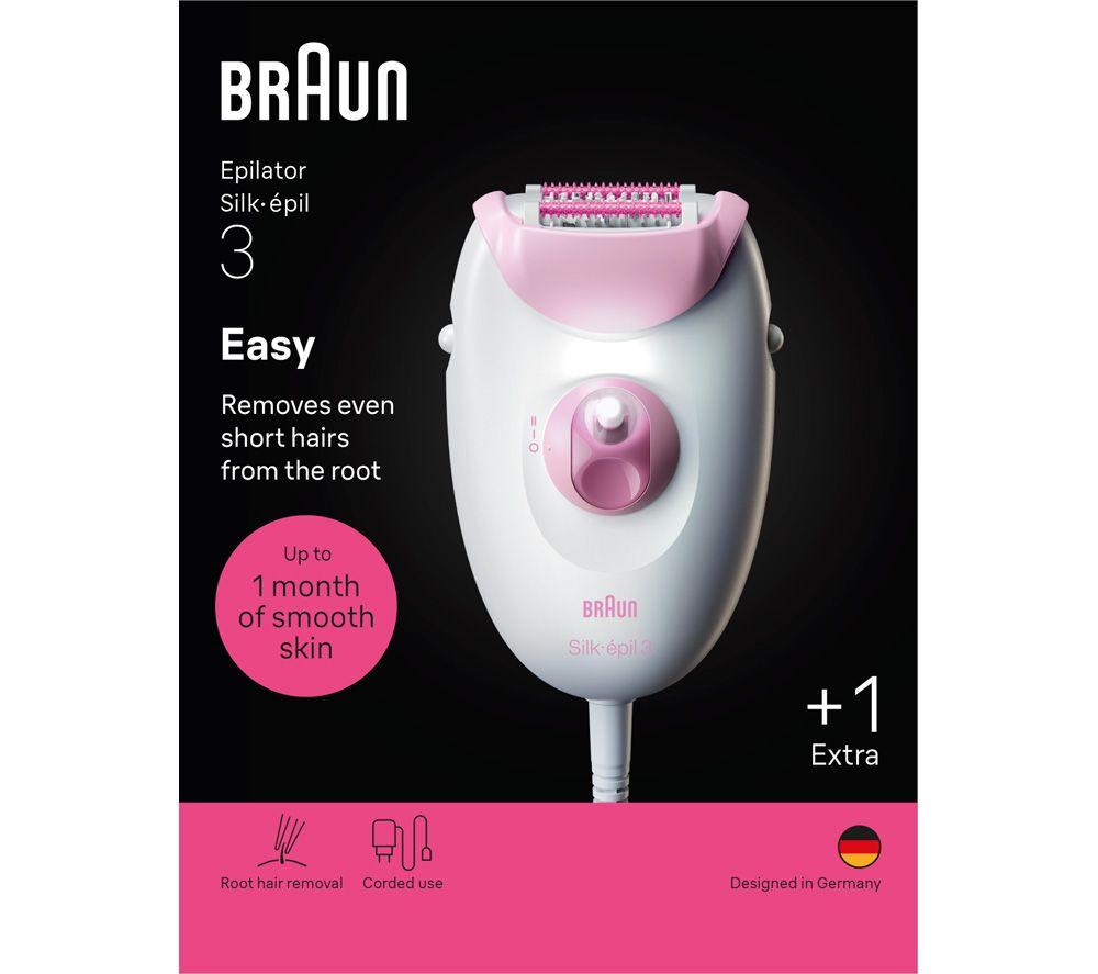 BRAUN Silk‑&eacute;pil Series 3 3‑202 Epilator - Pink image number 8 of 9