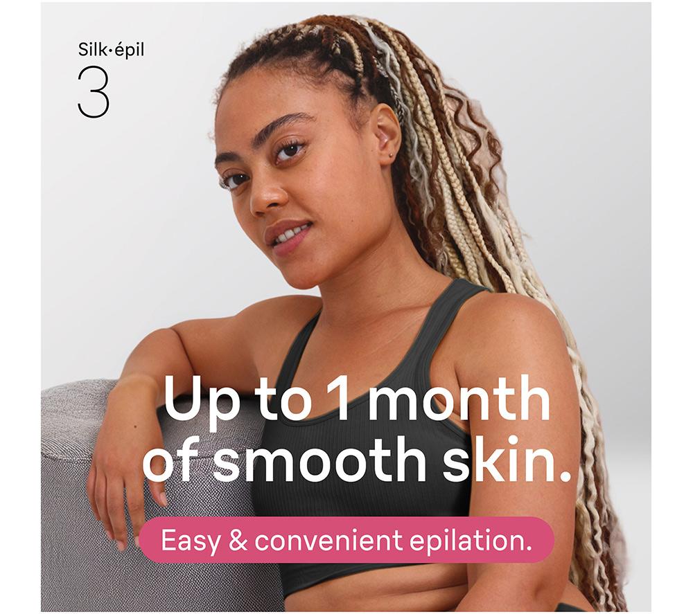 BRAUN Silk-&eacute;pil Series 3 3-000 Epilator - White & Pink image number 2 of 6