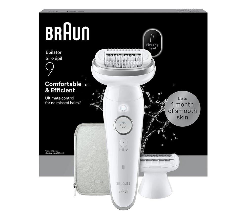 Braun Silk-Épil 9 Flex 9 3D Se9-030 Wet & Dry Epilator - Silver, Silver/Grey