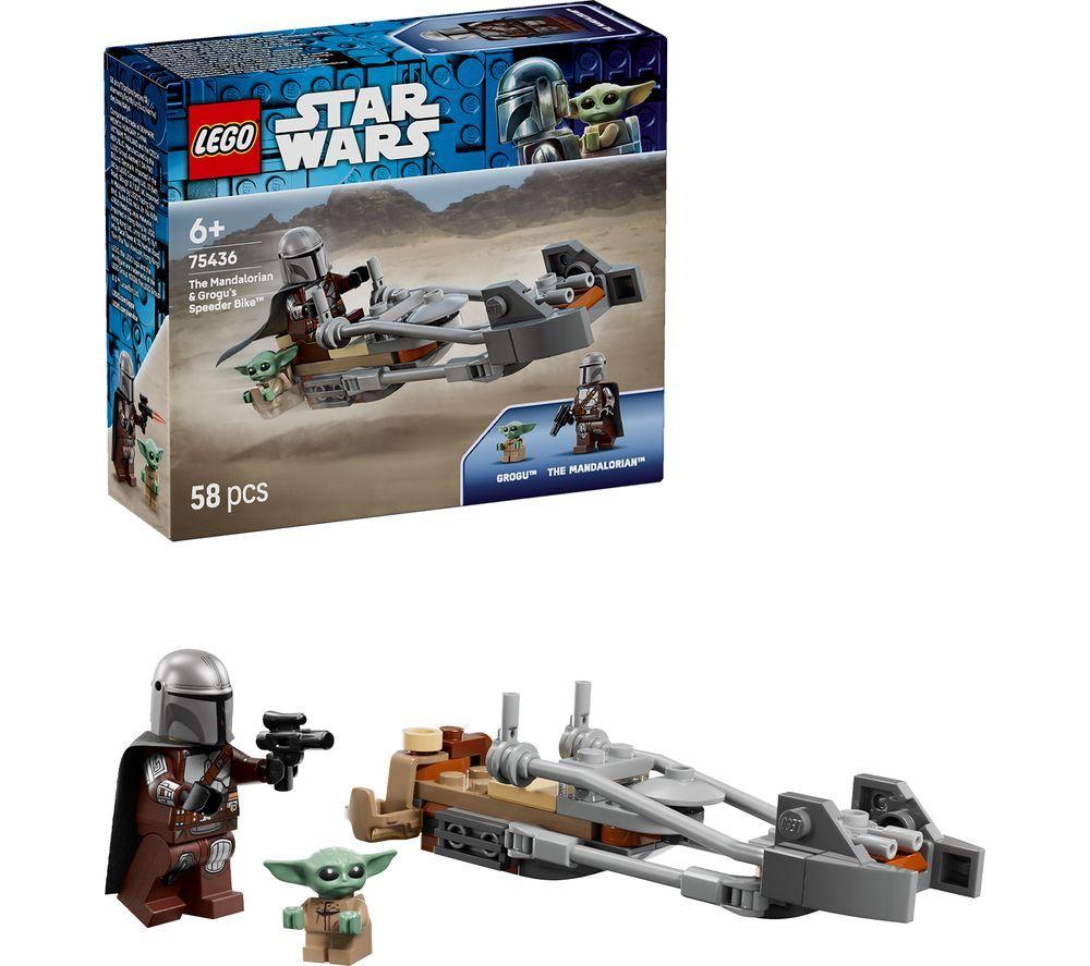 LEGO Star Wars 75436 The Mandalorian & Grogu's Speeder Bike Set image number 2 of 8
