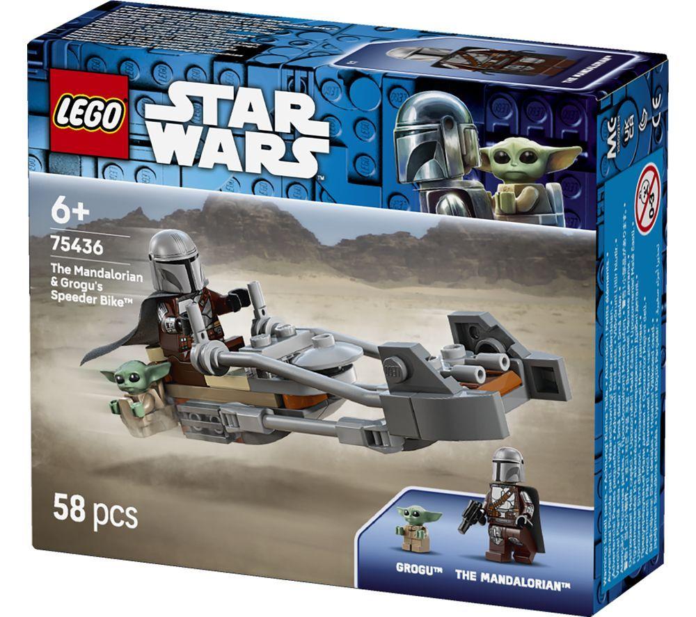 LEGO Star Wars 75436 The Mandalorian & Grogu's Speeder Bike Set image number 3 of 8