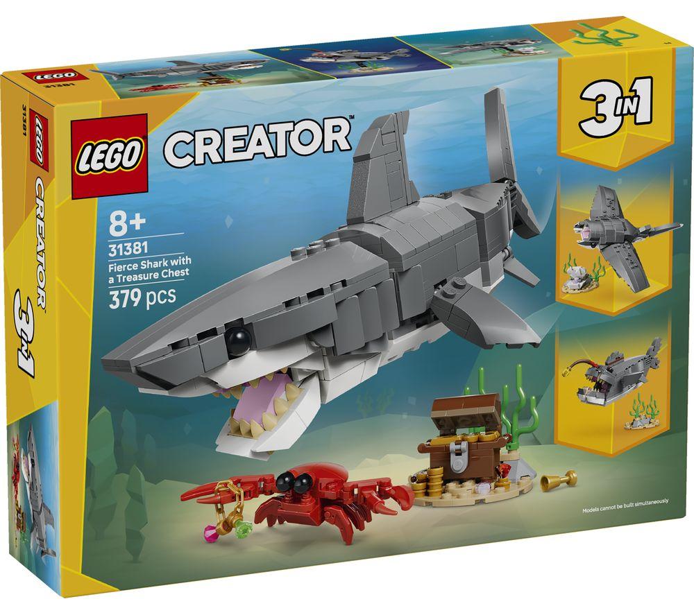 LEGO Creator 31381 3-in-1 Fierce Shark With A Treasure Chest Set image number 3 of 5