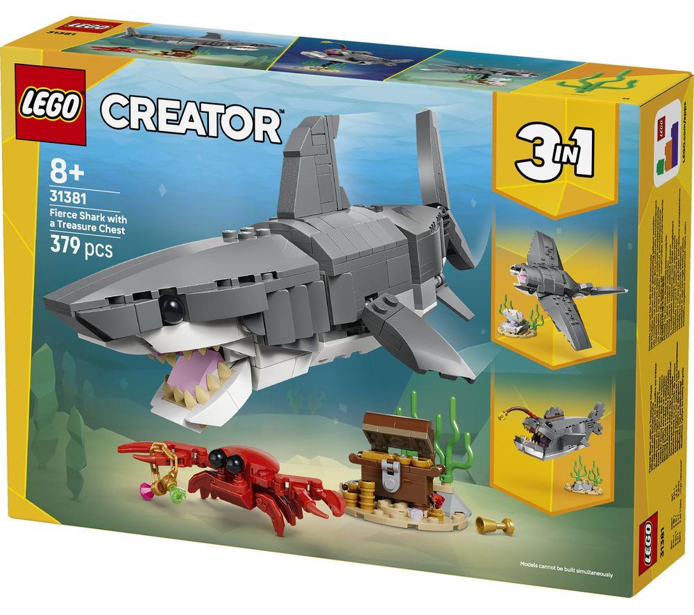 LEGO Creator 31381 3-in-1 Fierce Shark With A Treasure Chest Set image number 4 of 5