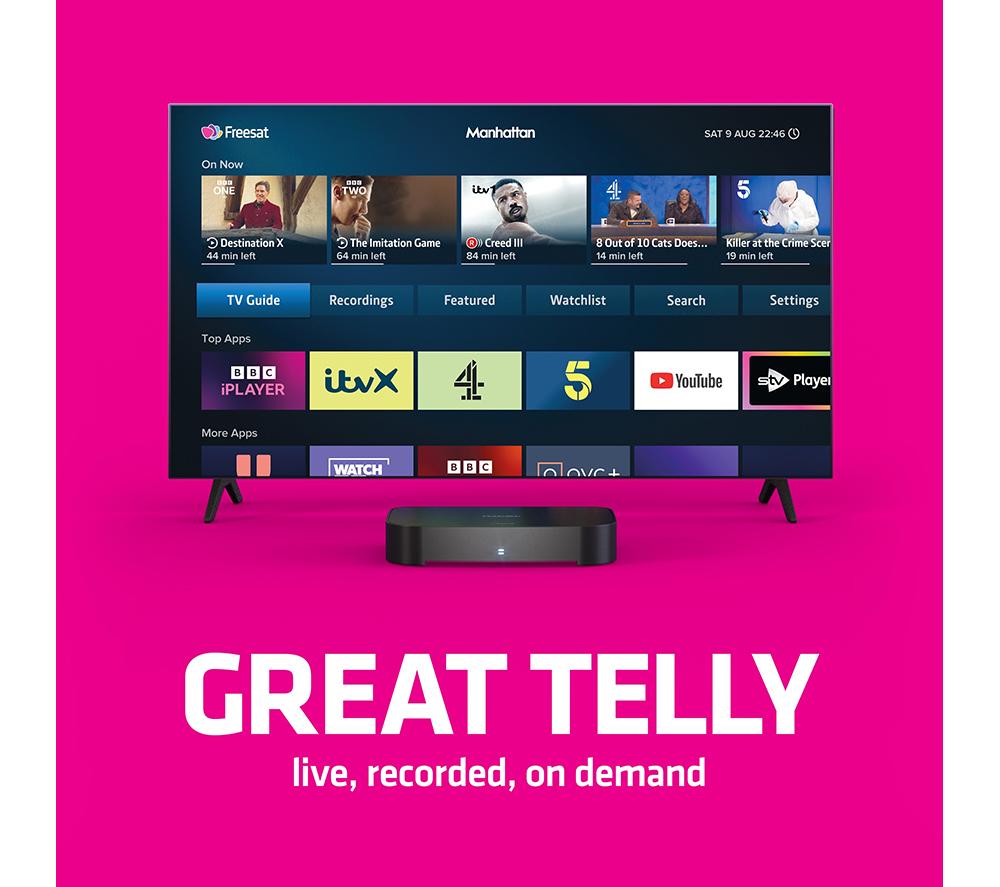 MANHATTAN S4-R 4K Freesat TV Recorder - 500 GB image number 2 of 8