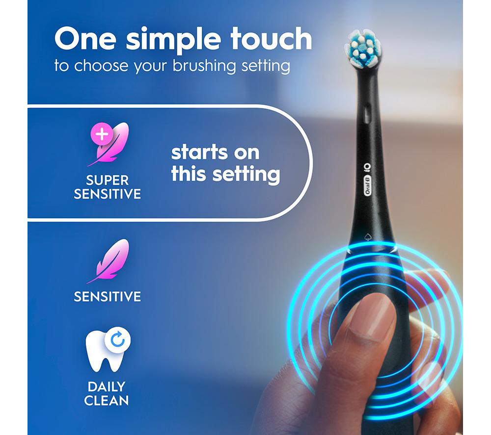 ORAL-B iO2 Electric Toothbrush Duo Pack - Black & Pink image number 2 of 8
