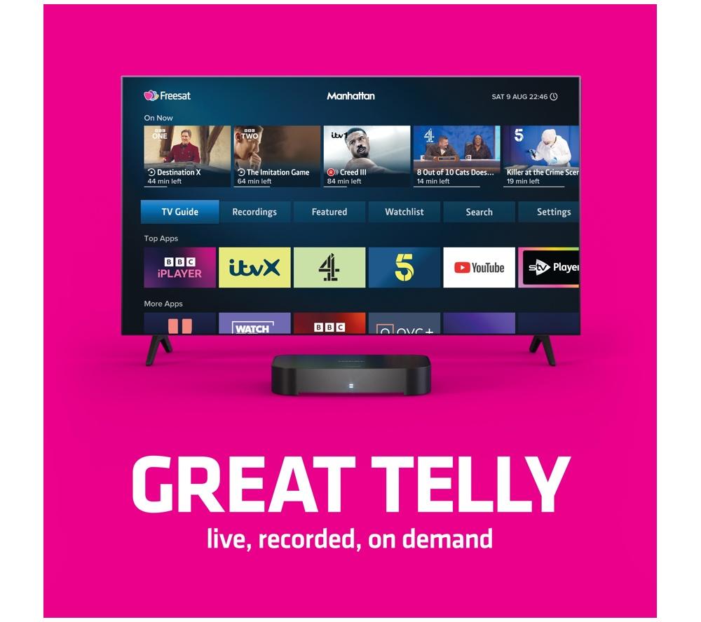 MANHATTAN S4-R 4K Freesat TV Recorder - 2 TB image number 2 of 8