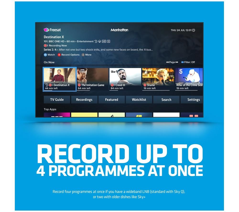 MANHATTAN S4-R 4K Freesat TV Recorder - 2 TB image number 3 of 8