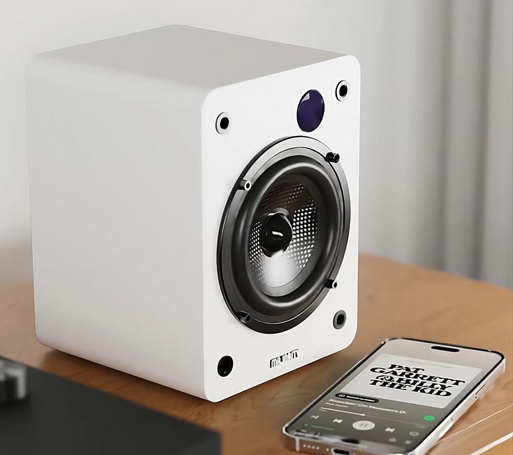 MAJORITY D50X Bluetooth Bookshelf Speakers - White image number 3 of 3