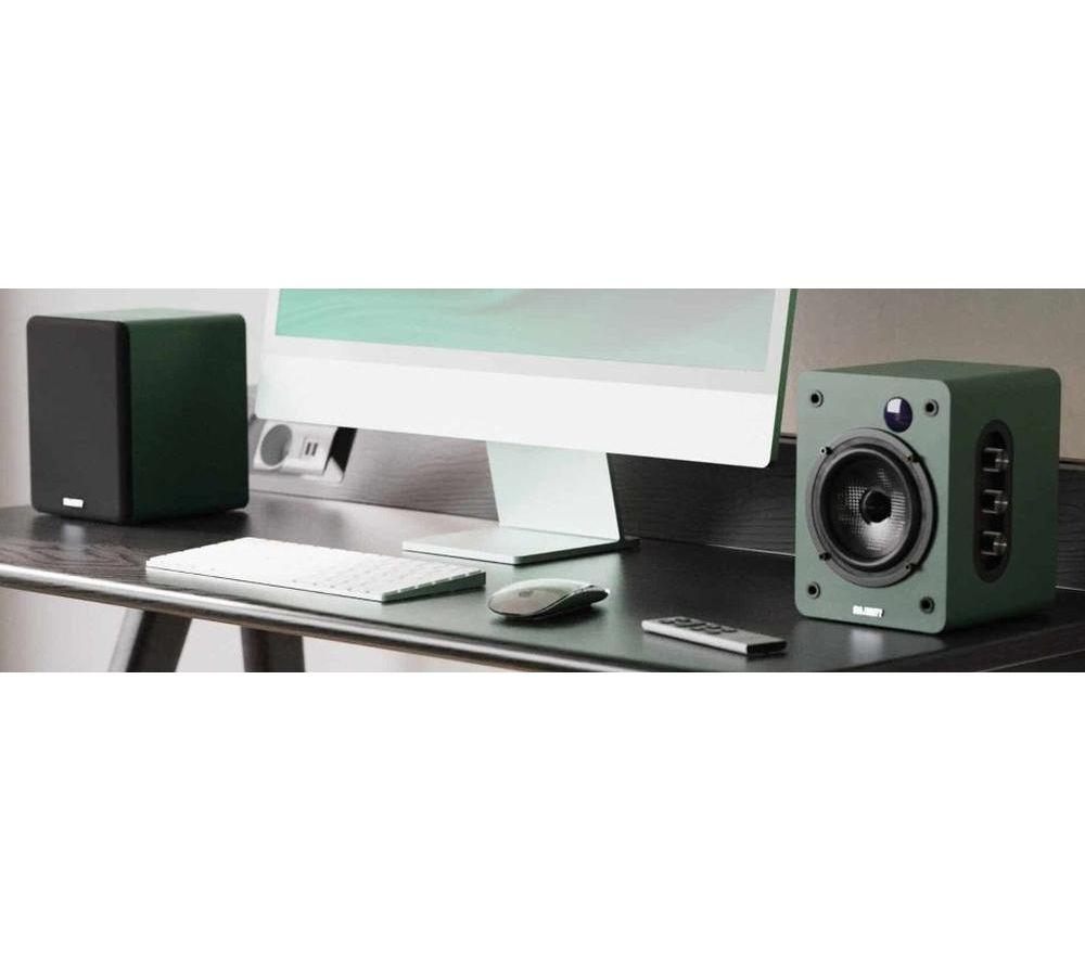 MAJORITY D50X Bluetooth Bookshelf Speakers - Green image number 3 of 3