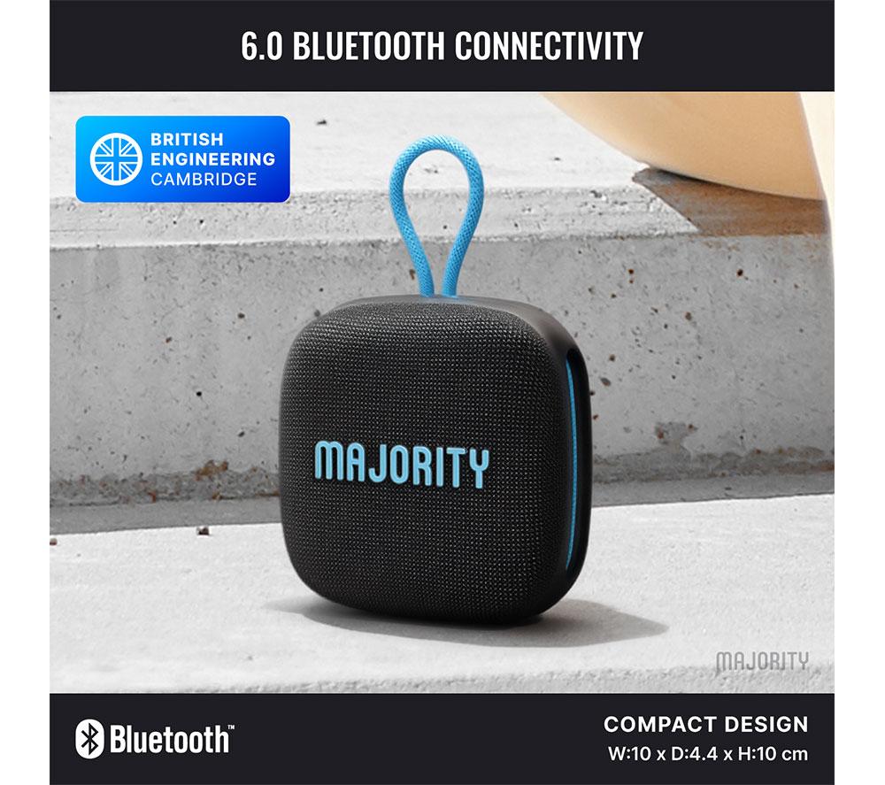MAJORITY MOVE 1 Bluetooth Portable Speaker - Electric Blue & Charcoal image number 6 of 6