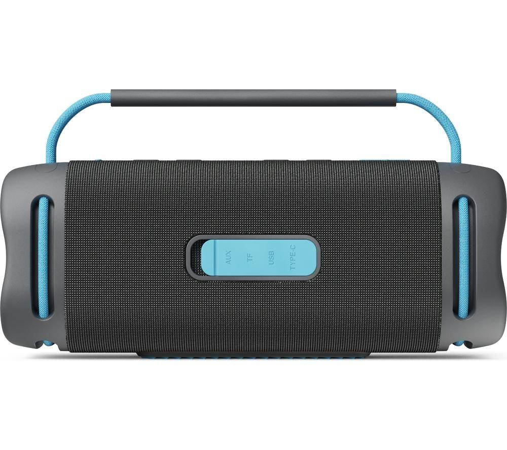 MAJORITY Move M4 Bluetooth Portable Speaker - Electric Blue & Charcoal image number 6 of 15