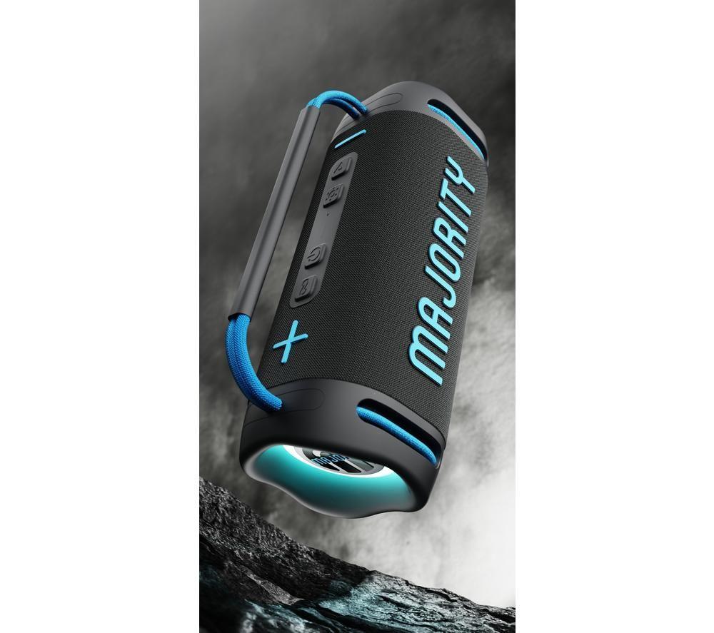 MAJORITY Move M4 Bluetooth Portable Speaker - Electric Blue & Charcoal image number 10 of 15