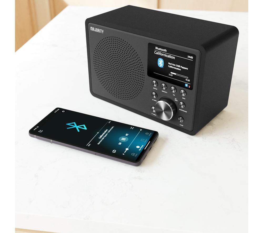 MAJORITY Touro Portable DAB+/FM Smart Bluetooth Radio - Black image number 5 of 9
