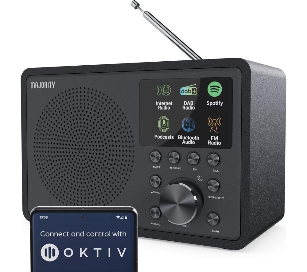 MAJORITY Touro Portable DAB+/FM Smart Bluetooth Radio - Black image number 9 of 9