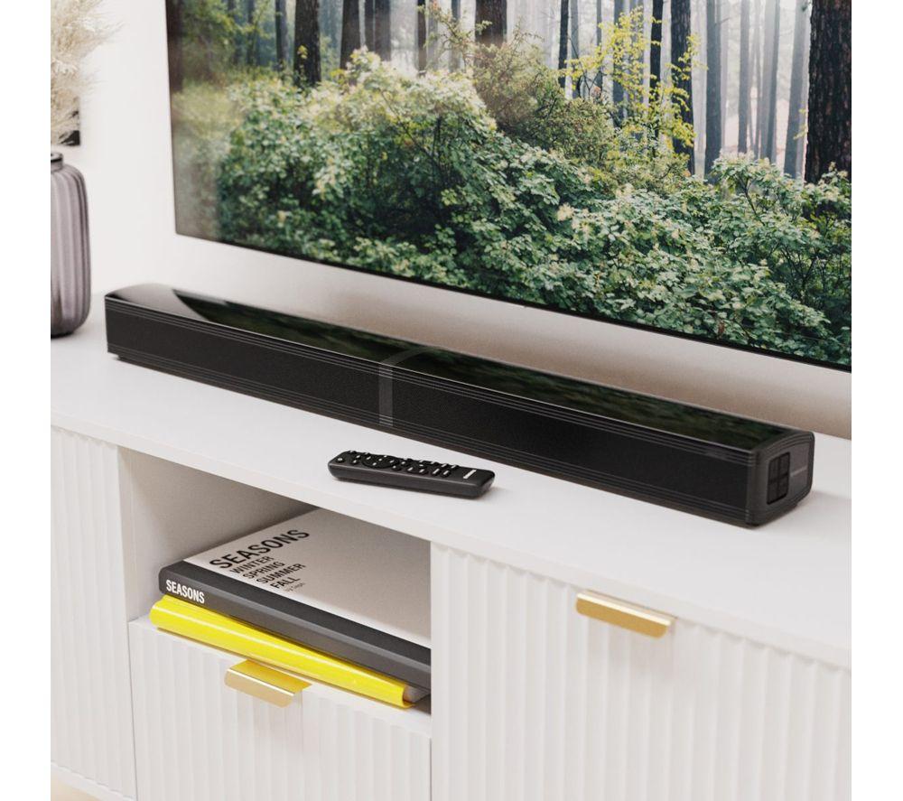 OAKCASTLE SB80 Split Soundbar 2.2 Wireless Compact Sound Bar - Black image number 4 of 5