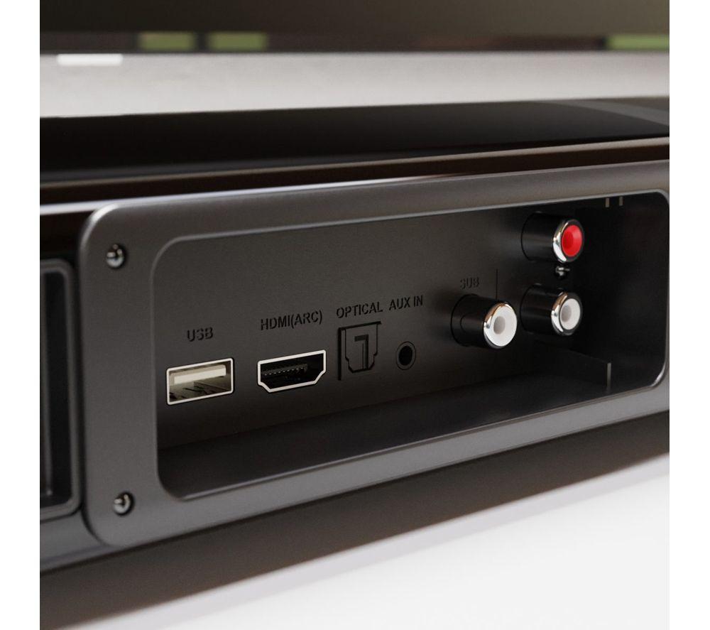 OAKCASTLE SB80 Xtra 4.1 Wireless Compact Sound Bar - Black image number 3 of 5