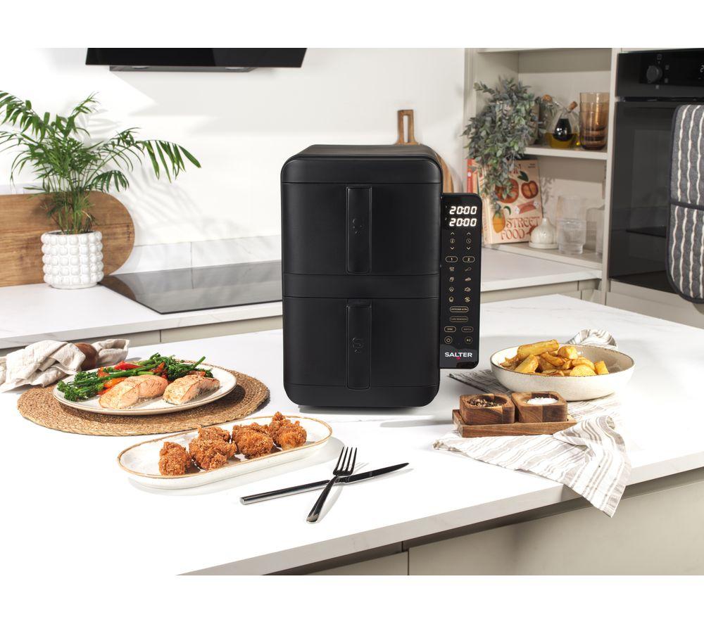 SALTER VertiCook Ultra EK6642 9L Dual Air Fryer - Black image number 4 of 8