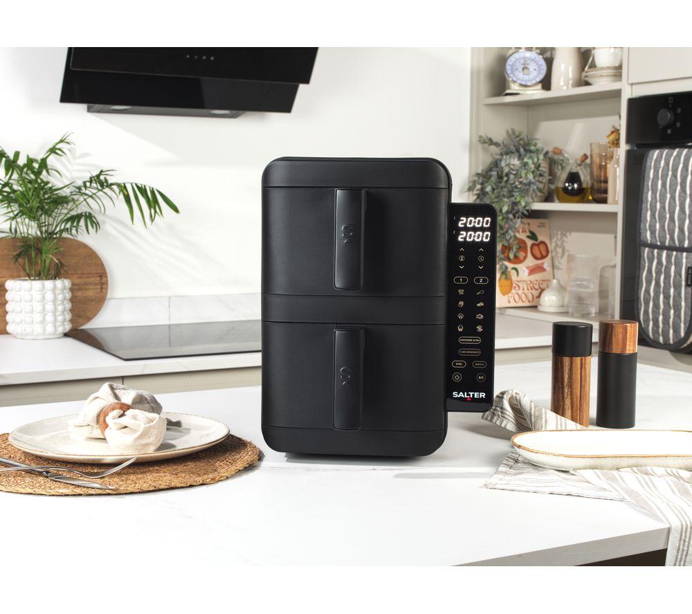 SALTER VertiCook Ultra EK6642 9L Dual Air Fryer - Black image number 7 of 8