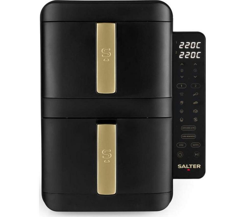 SALTER Alchemy VertiCook Ultra EK6642BG 9L Dual Air Fryer - Black