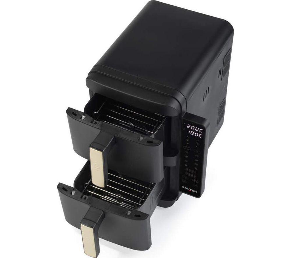 SALTER Alchemy VertiCook Ultra EK6642BG 9L Dual Air Fryer - Black image number 4 of 11