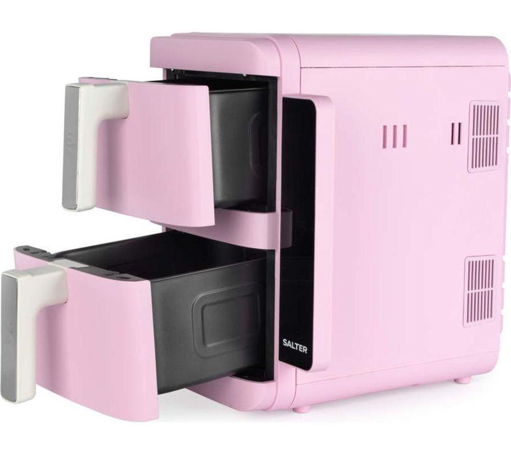 SALTER Retro VertiCook Ultra EK6642PNK 9L Dual Air Fryer - Pink & Cream image number 2 of 7