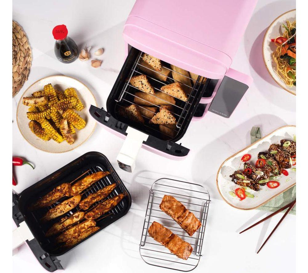 SALTER Retro VertiCook Ultra EK6642PNK 9L Dual Air Fryer - Pink & Cream image number 7 of 7