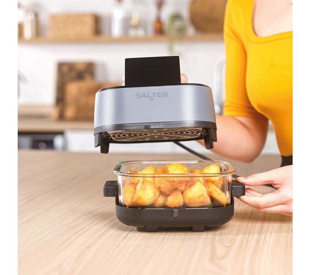 SALTER Crisp & Go EK6757 4L Hot Air Fryer - Grey image number 3 of 6