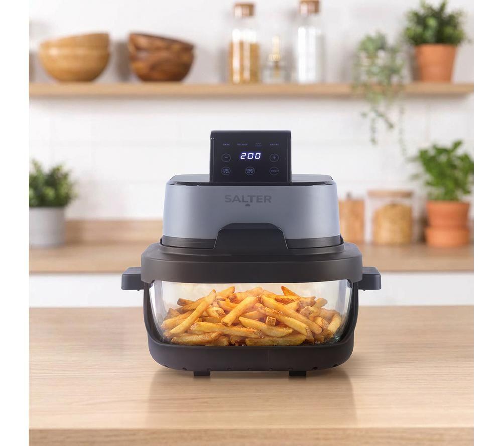 SALTER Crisp & Go EK6757 4L Hot Air Fryer - Grey image number 4 of 6