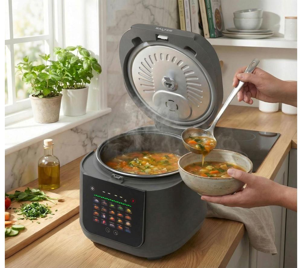 SALTER EK6758 Electric Multicooker - Grey image number 6 of 9