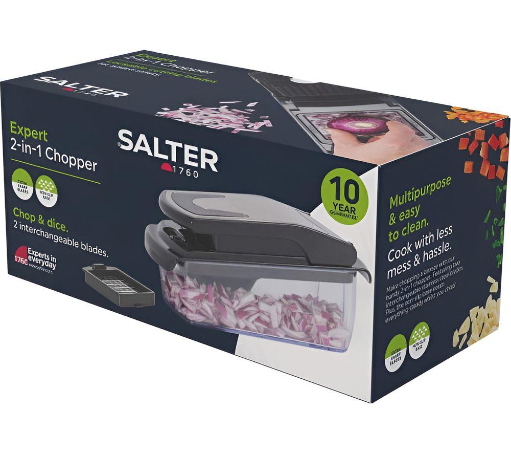 SALTER Expert 2-in-1 Food Chopper - Black image number 2 of 6