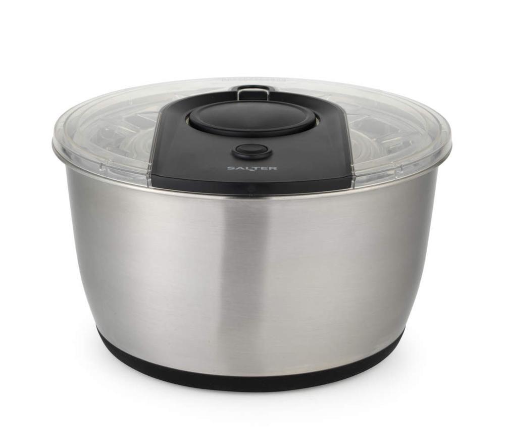 SALTER Expert Salad Spinner &ndash; Silver image number 2 of 8