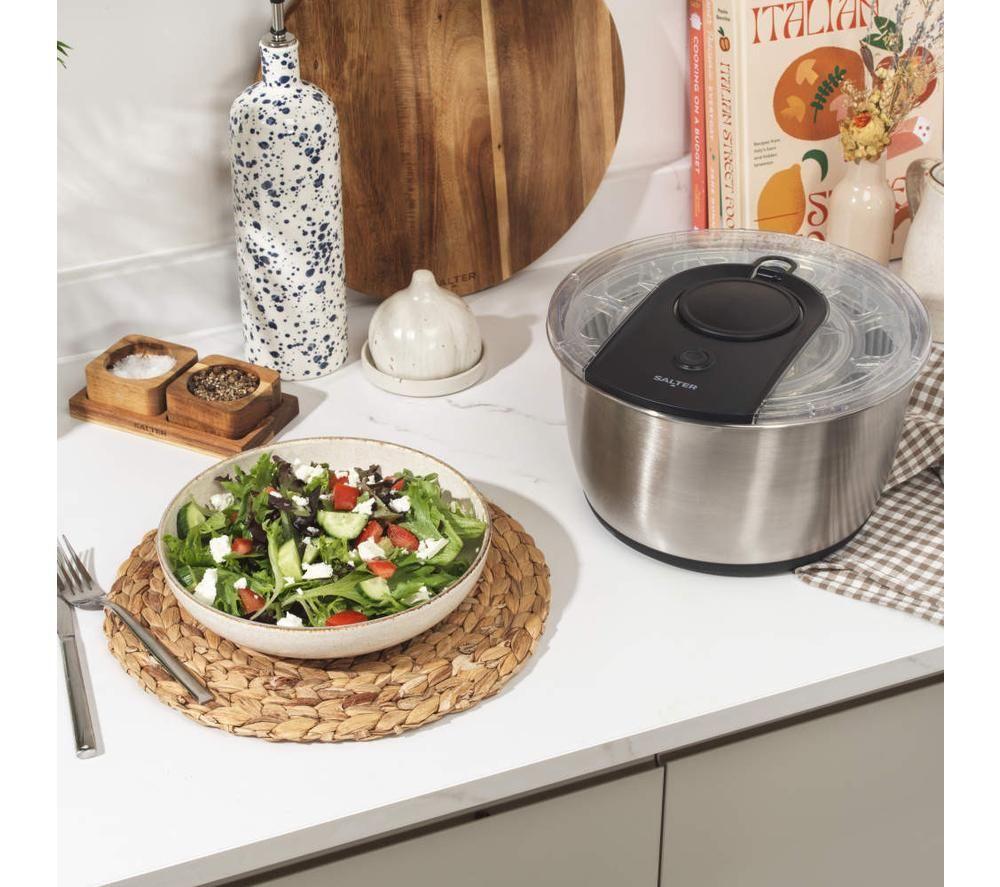SALTER Expert Salad Spinner &ndash; Silver image number 4 of 8
