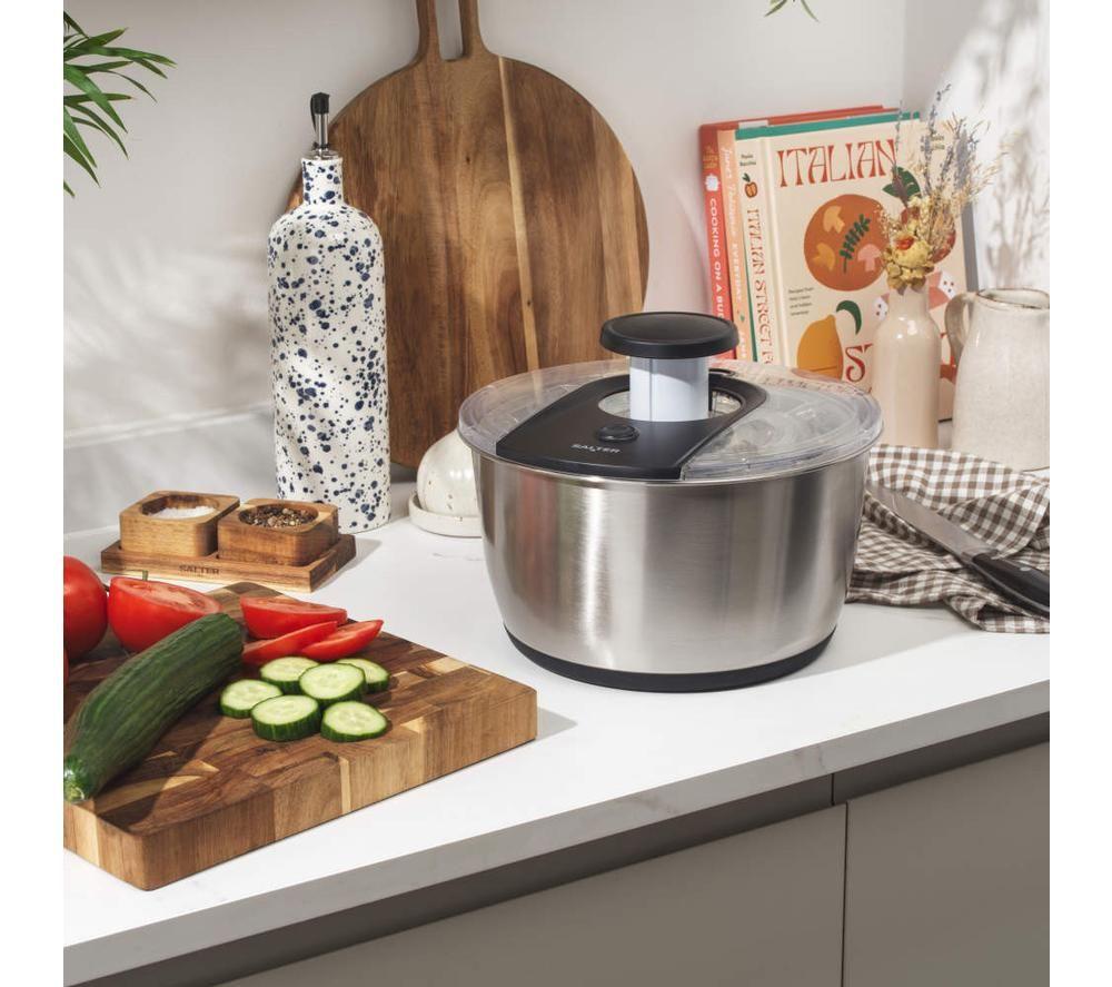 SALTER Expert Salad Spinner &ndash; Silver image number 5 of 8