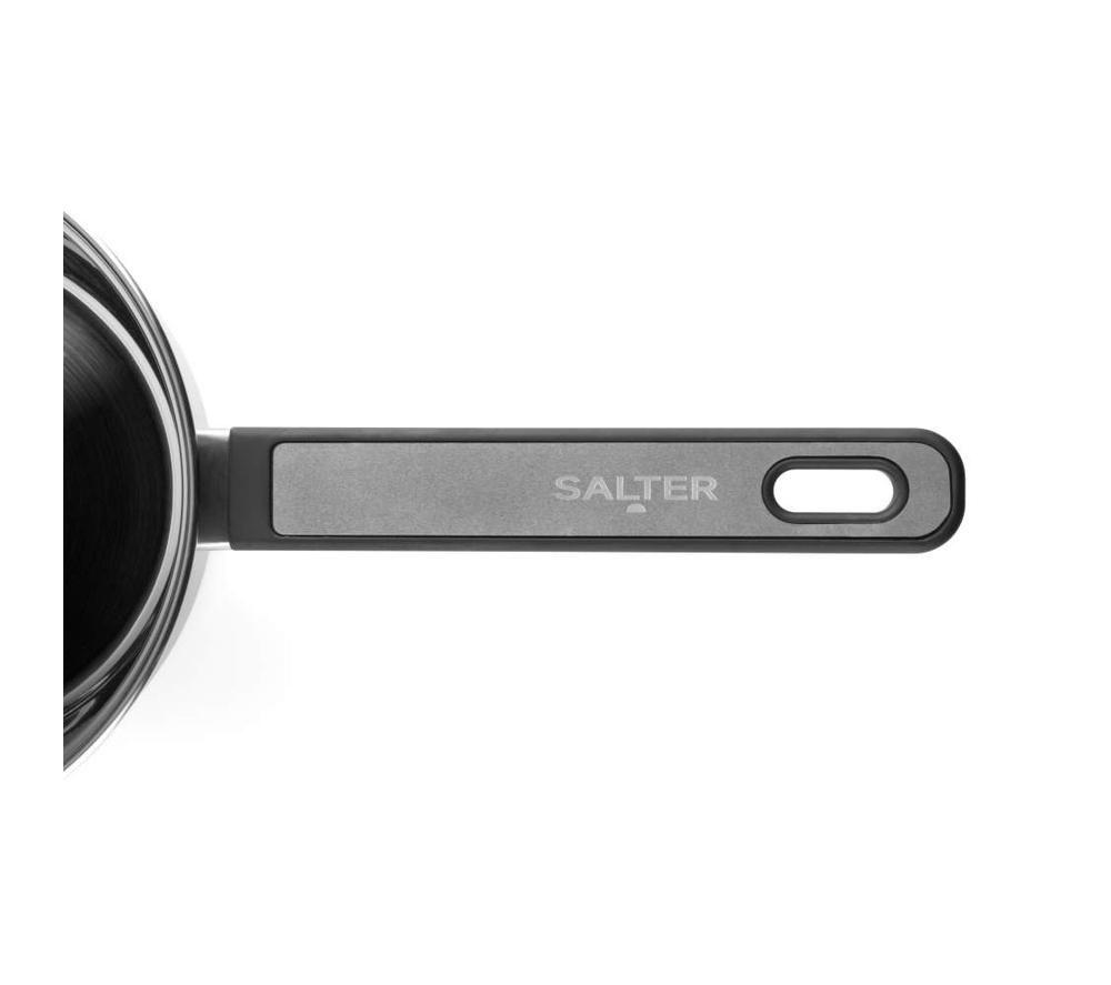 SALTER Expert 5‑piece Stainless Steel Cookware Set &ndash; Silver image number 2 of 8