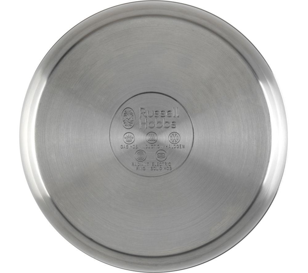 RUSSELL HOBBS RH04034 3-piece Stainless Steel Saucepan Set - Silver image number 3 of 5