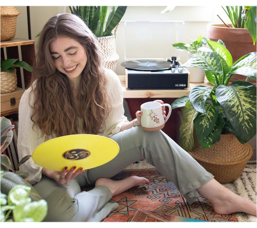 VICTROLA VTA-72 Belt Drive Bluetooth Turntable &ndash; Black & Bamboo image number 4 of 10