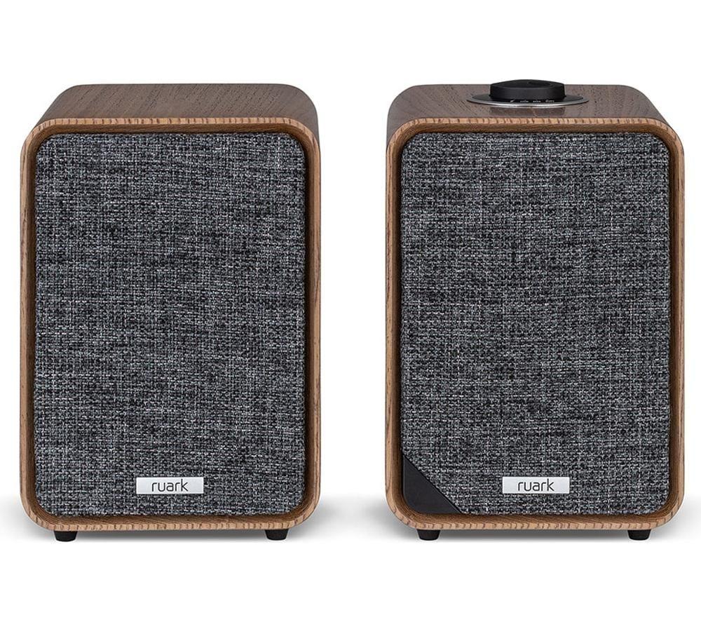 Ruark Mr1 Mk3 Bluetooth Desktop Speakers - Rich Walnut, Brown