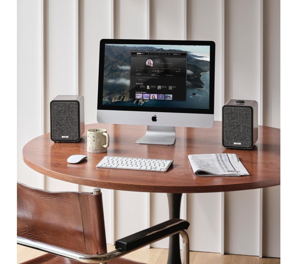 RUARK MR1 Mk3 Bluetooth Desktop Speakers - Satin Charcoal image number 3 of 4