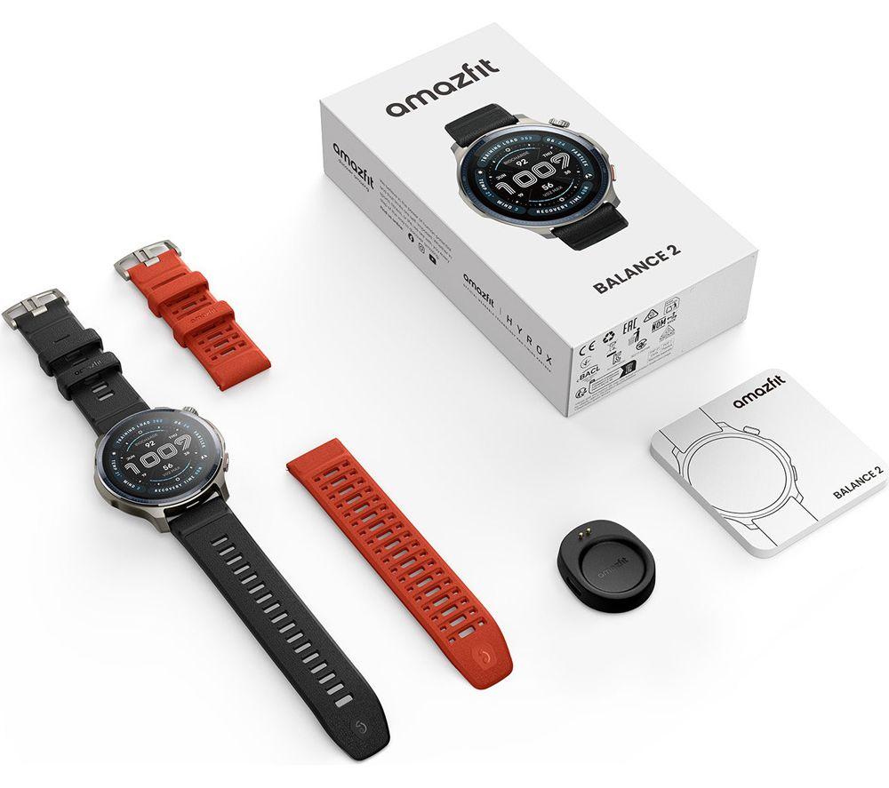AMAZFIT Balance 2 Smart Watch - Black, Silicone Strap, 47 mm image number 4 of 10