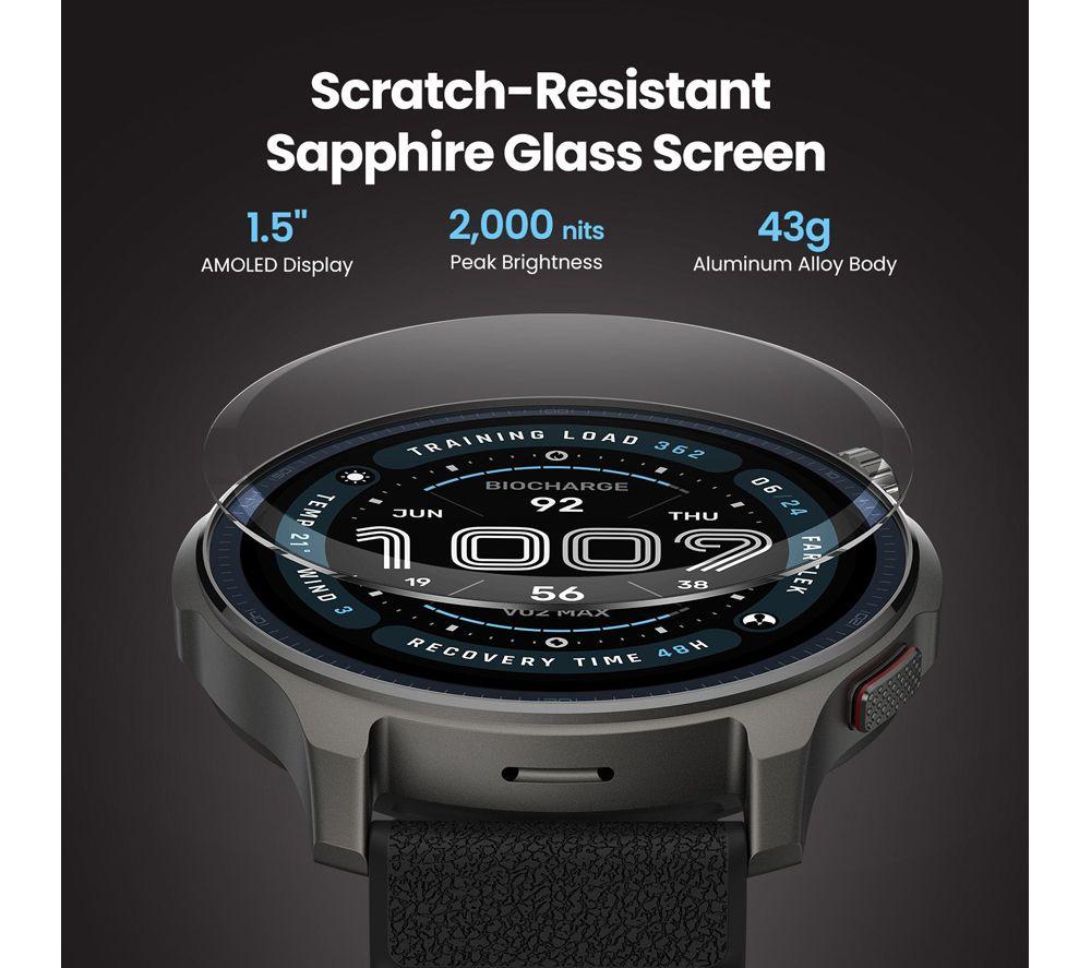 AMAZFIT Balance 2 Smart Watch - Black, Silicone Strap, 47 mm image number 5 of 10