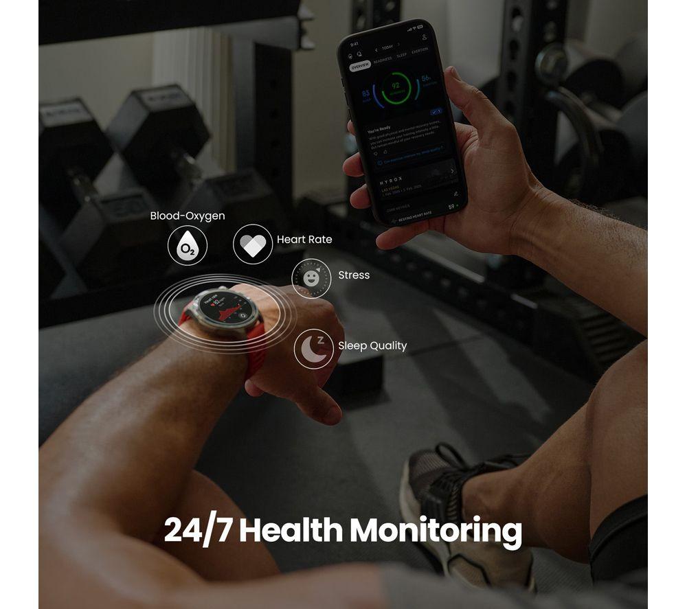 AMAZFIT Balance 2 Smart Watch - Black, Silicone Strap, 47 mm image number 8 of 10
