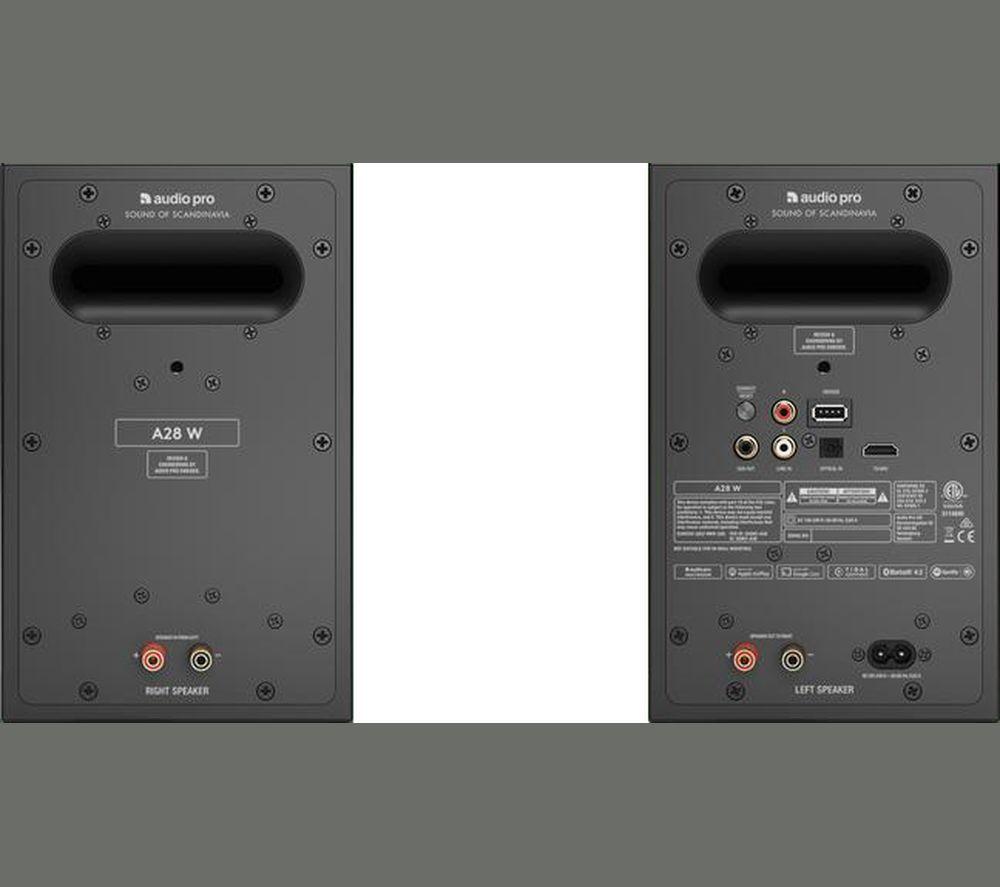 AUDIO PRO A28 W Wireless Multi-room Speakers - Black image number 2 of 4