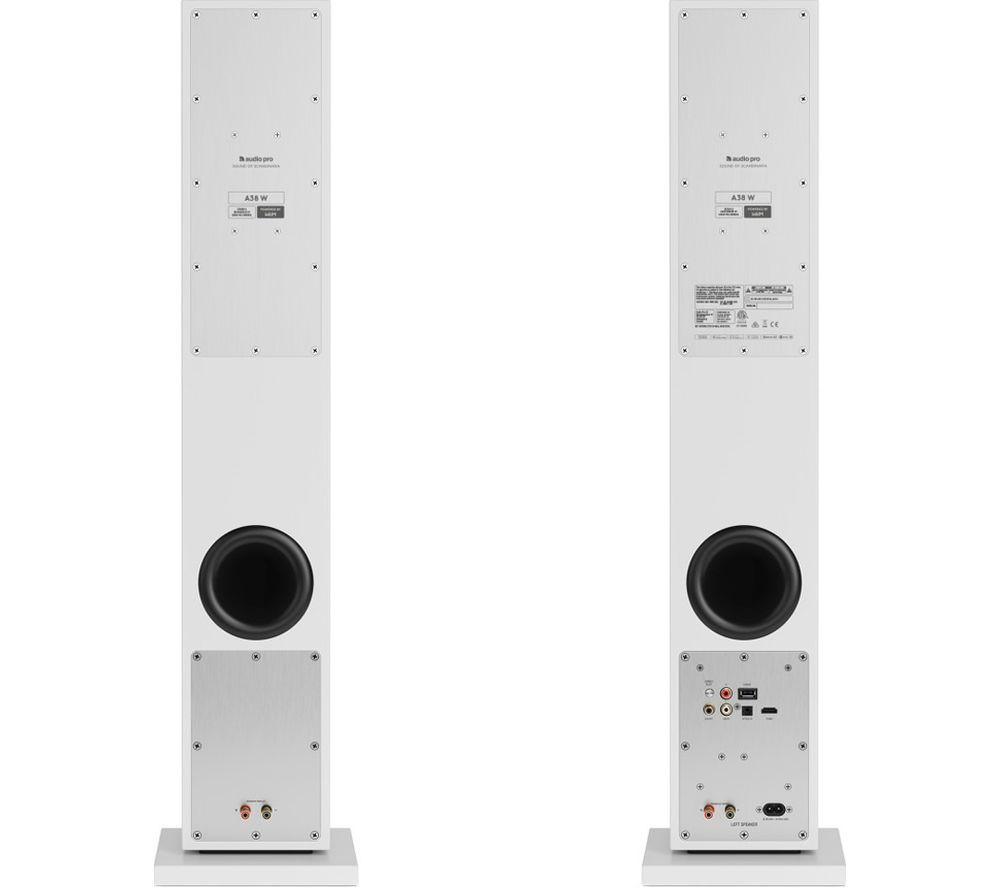 AUDIO PRO A38 Wireless Bluetooth Multi-room Speaker - White image number 2 of 3