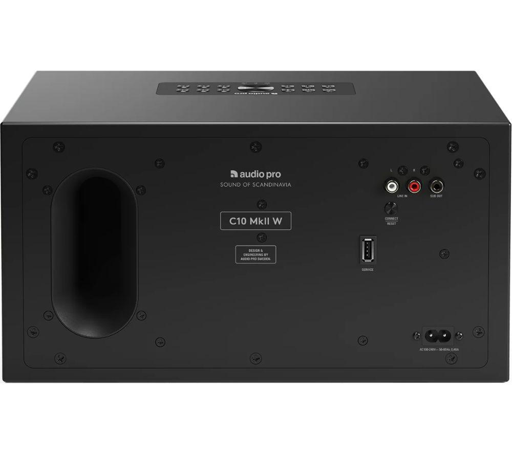 AUDIO PRO C10 MkII W Wireless Multi-room Speaker - Black image number 3 of 4